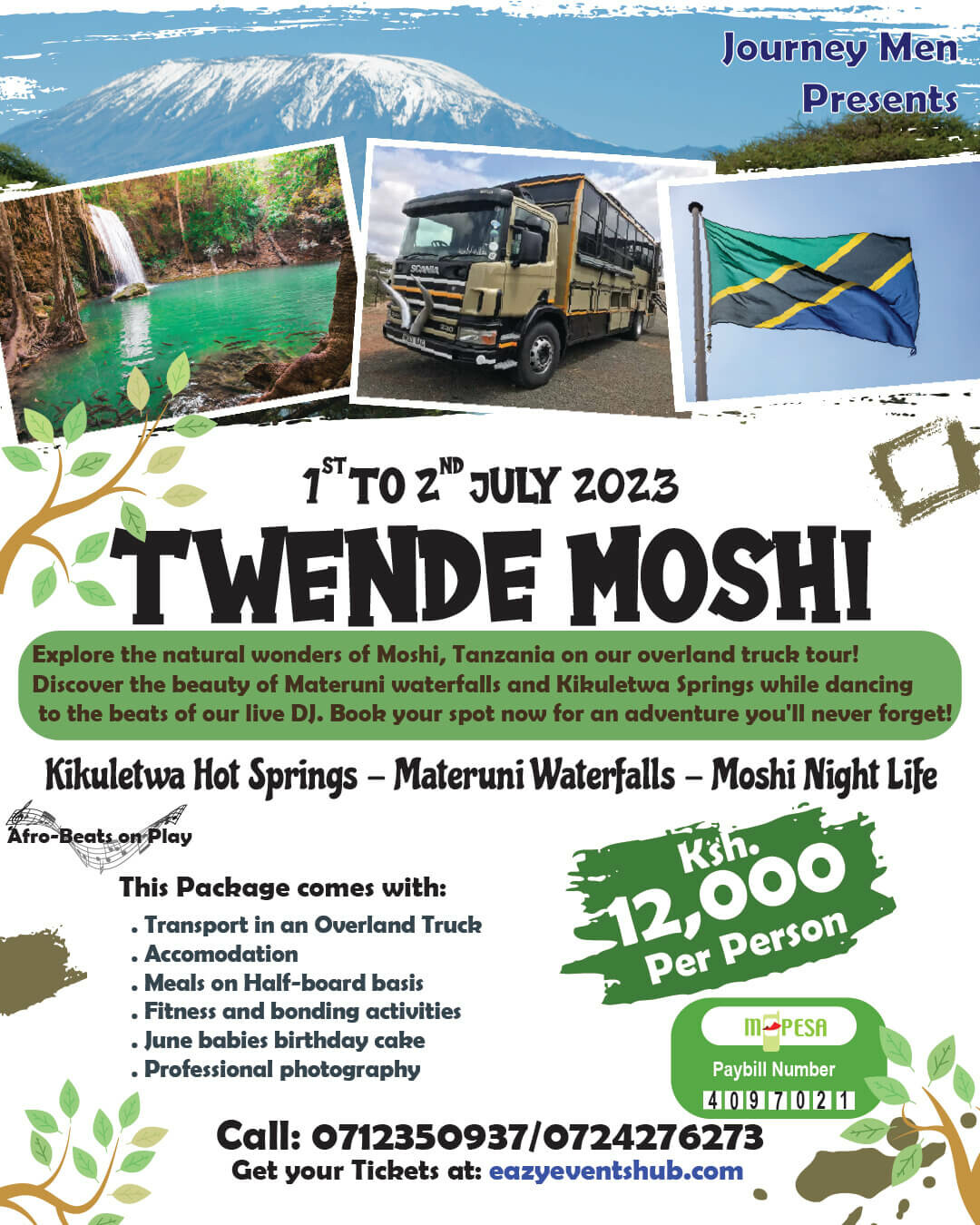 Twende Tanzania na Journey Men